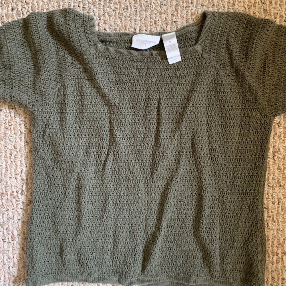 Liz Claiborne Short Sleeve Sweater